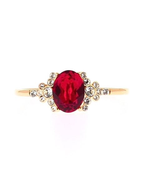Bague Mickey Saphir rouge