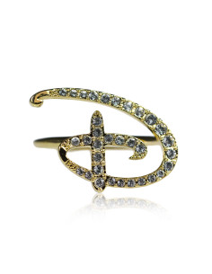 Bague "D" Disney doré 2