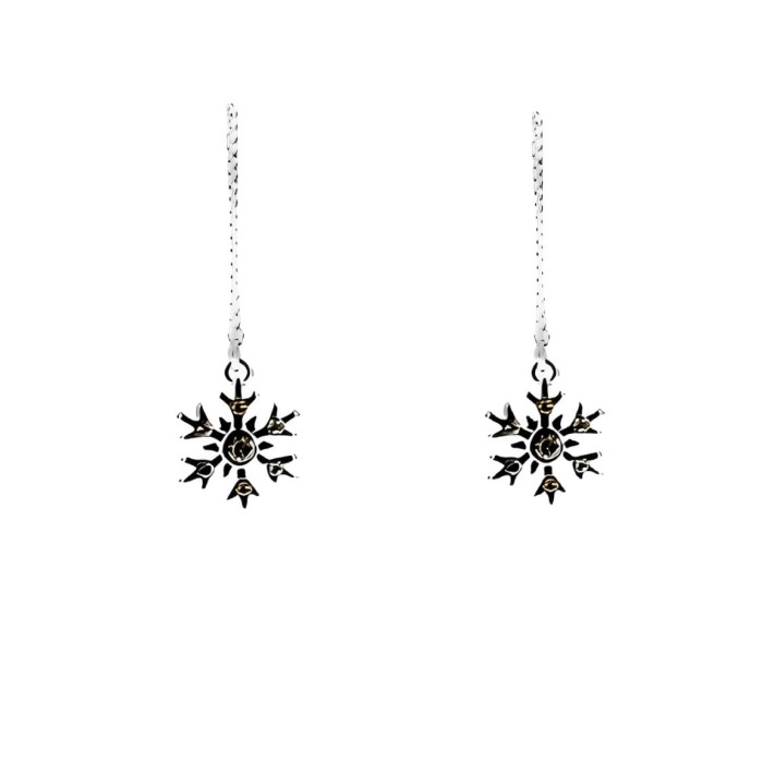 Boucles d’oreilles flocon Reine des Neiges
