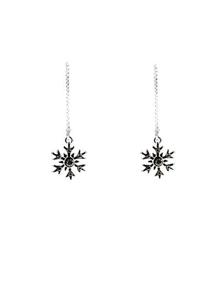 Boucles d’oreilles flocon Reine des Neiges