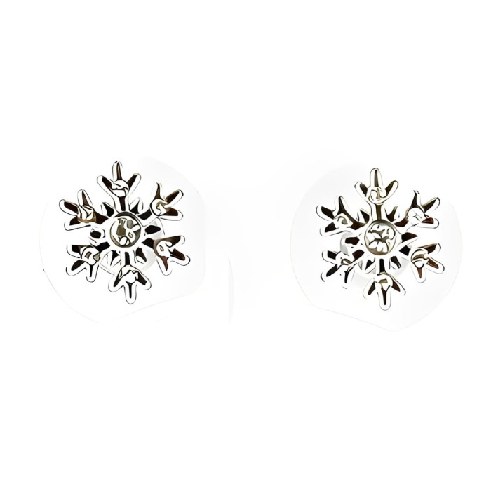 Frozen Snowflake Pin Earrings