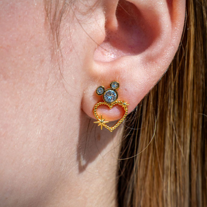 Mickey Heart Earrings
