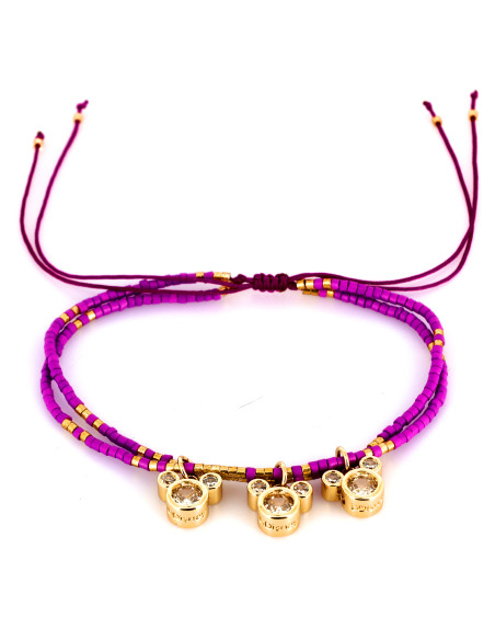 Purple Mickey Icon Bracelet