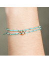 Mickey Blue Double Bracelet