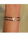 Double Bracelet Mickey Noir