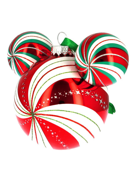 Ornement de sapin Mickey Menthe de Noël