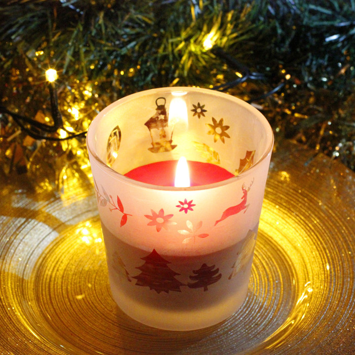 Sablage de la bougie de Noël