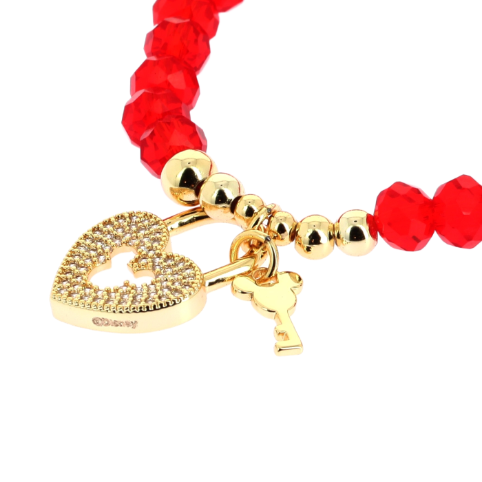Key Heart Beaded Bracelet