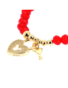 Bracelet Clé Cœur en Perles