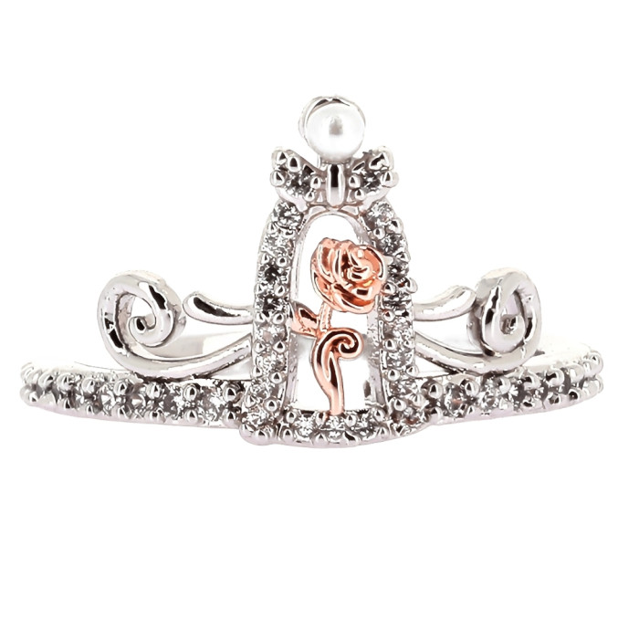 Bague Rose Éternelle Argentée