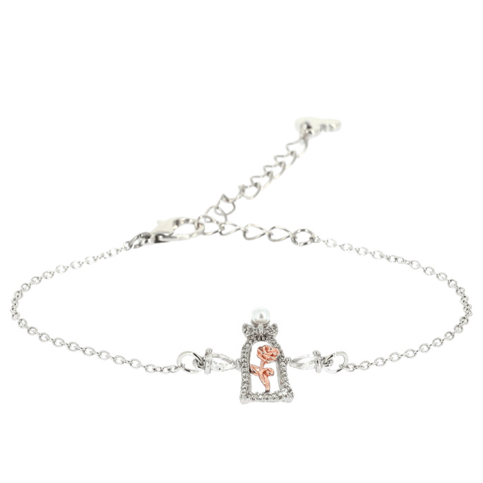 Silver Eternal Rose Bracelet