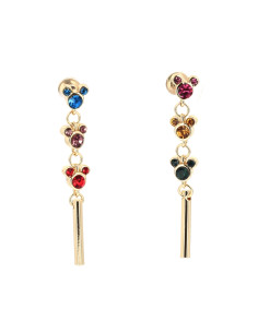 Boucles d’Oreilles Gemmes Multicolores Mickey