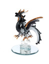 Dragon en Verre Noir Magique