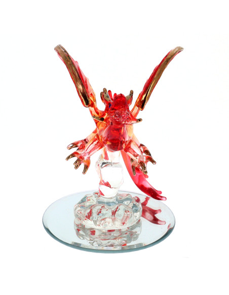 Dragon en Verre Rouge Magique