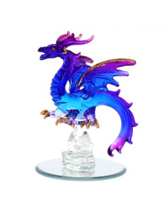 Dragon en Verre Bleu Magique