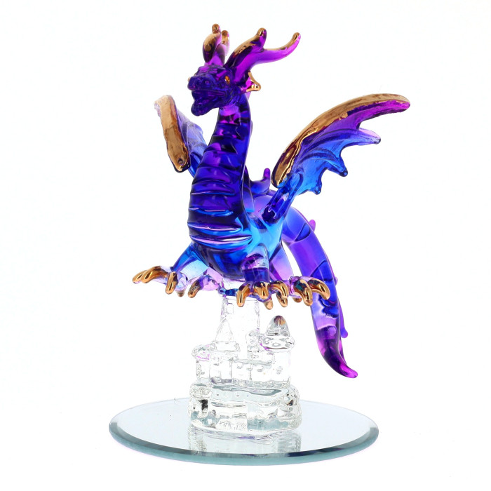 Blue Magic Glass Dragon