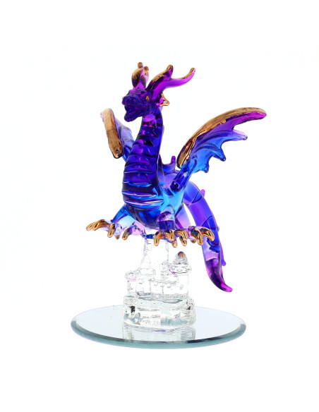 Blue Magic Glass Dragon