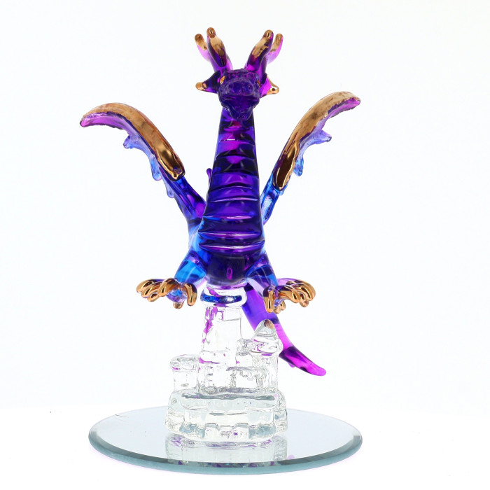 Blue Magic Glass Dragon