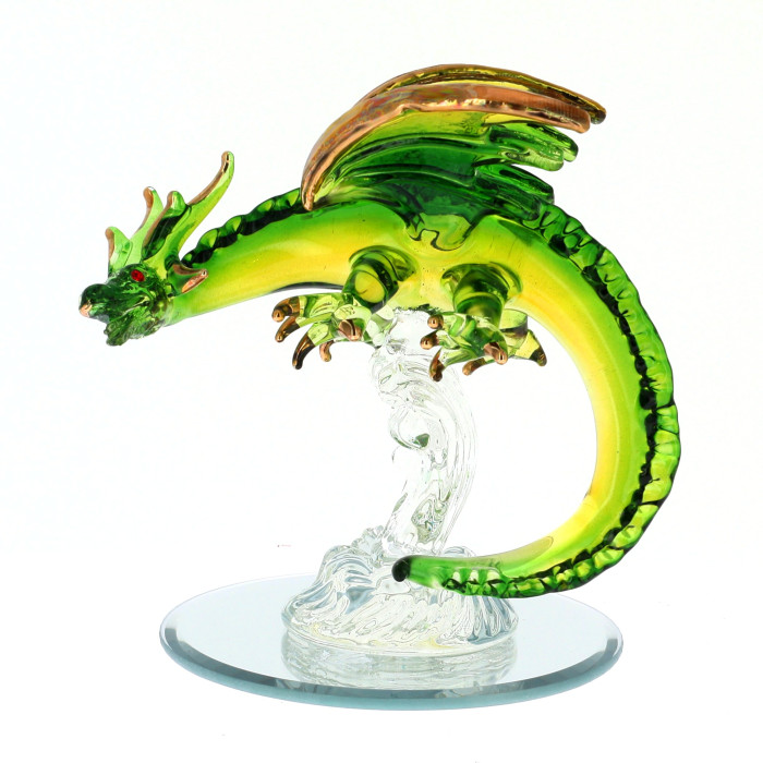 Green Magic Glass Dragon