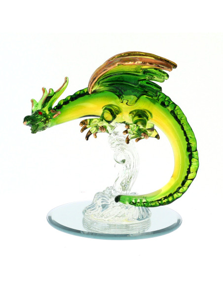 Green Magic Glass Dragon