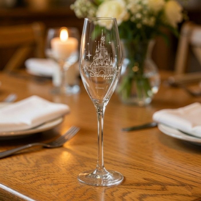 Disneyland Paris Castle Champagne Flute