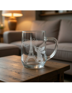 Stitch Eiffel Tower Mug