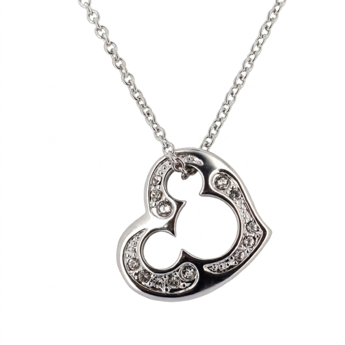 Collier Cœur Argenté