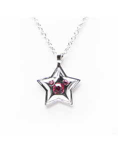 Collier Star Pierre Rose