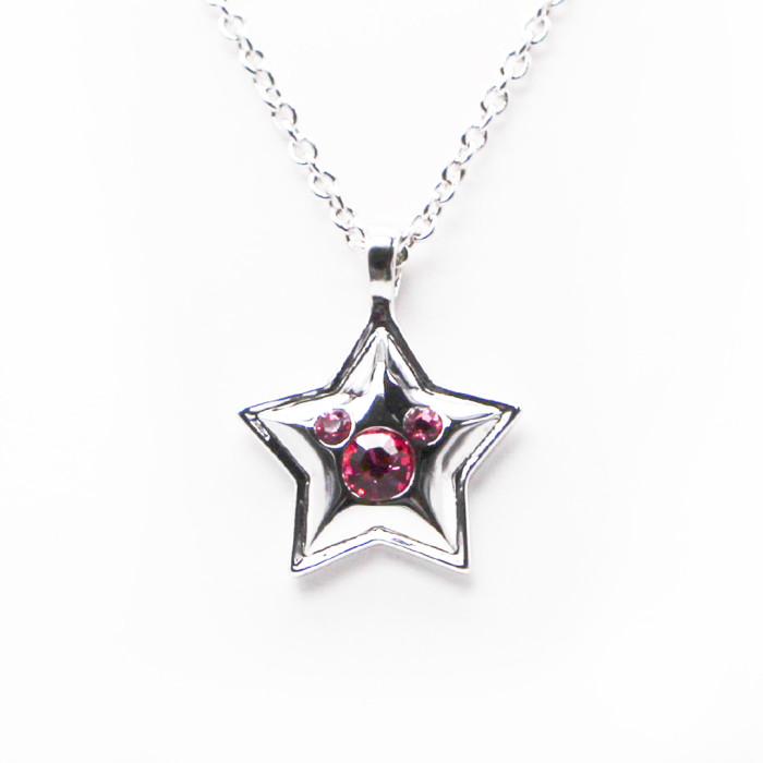 Star Pink Stone Necklace