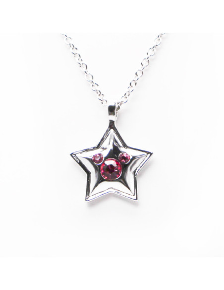 Star Pink Stone Necklace