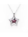 Collier Star Pierre Rose