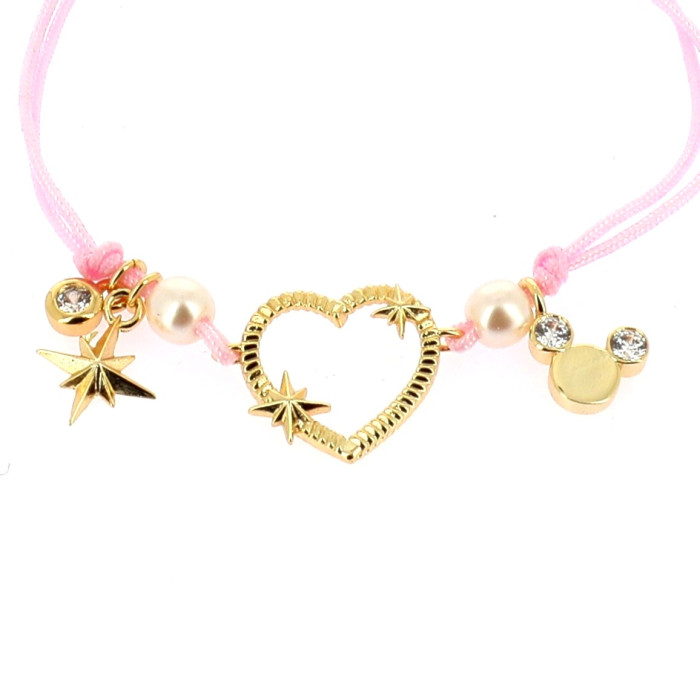 Bracelet Rose Mickey & Étoiles