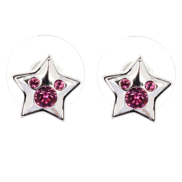 Pink Star Earrings