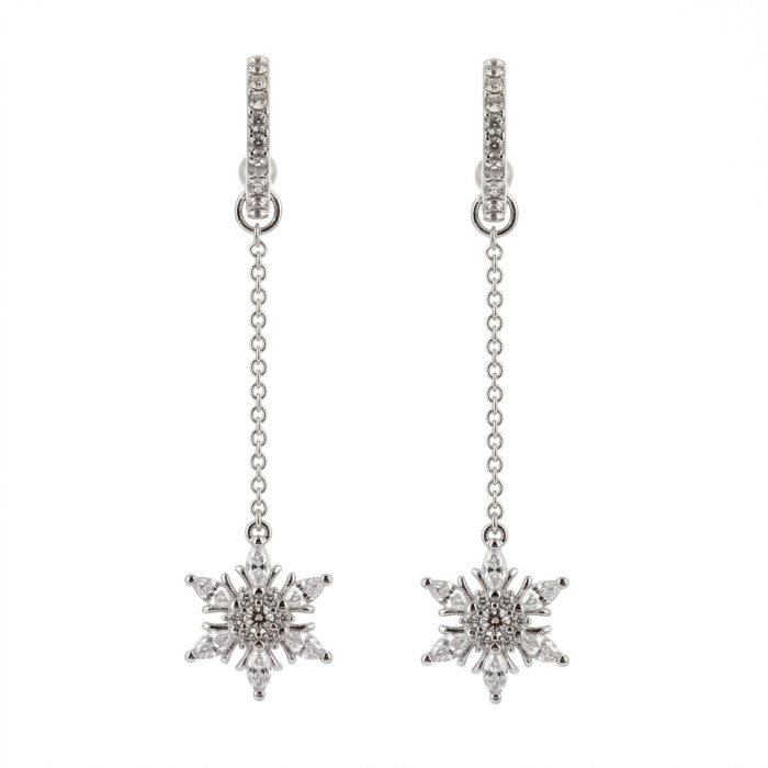 Boucles d’Oreilles Flocon