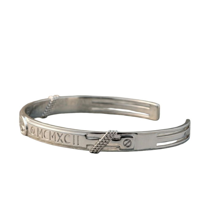 Bracelet Disney Gravé Argenté