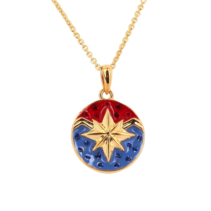 Captain Marvel Gold Necklace