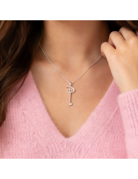 Silver Disney Key Necklace