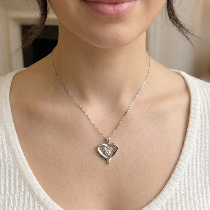 Mickey Heart Necklace