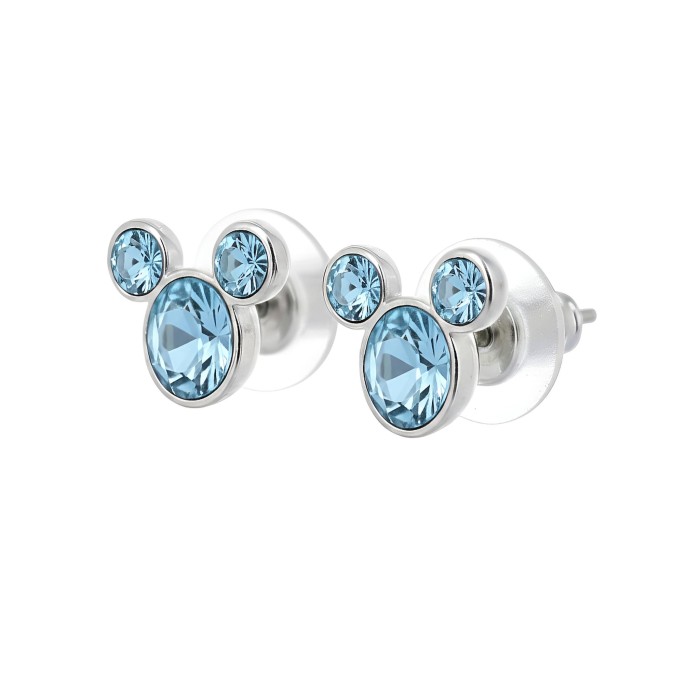 Mickey Icon Aquamarine Earrings