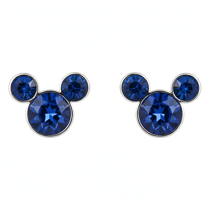 Boucles d’Oreilles Icône Mickey Bleu