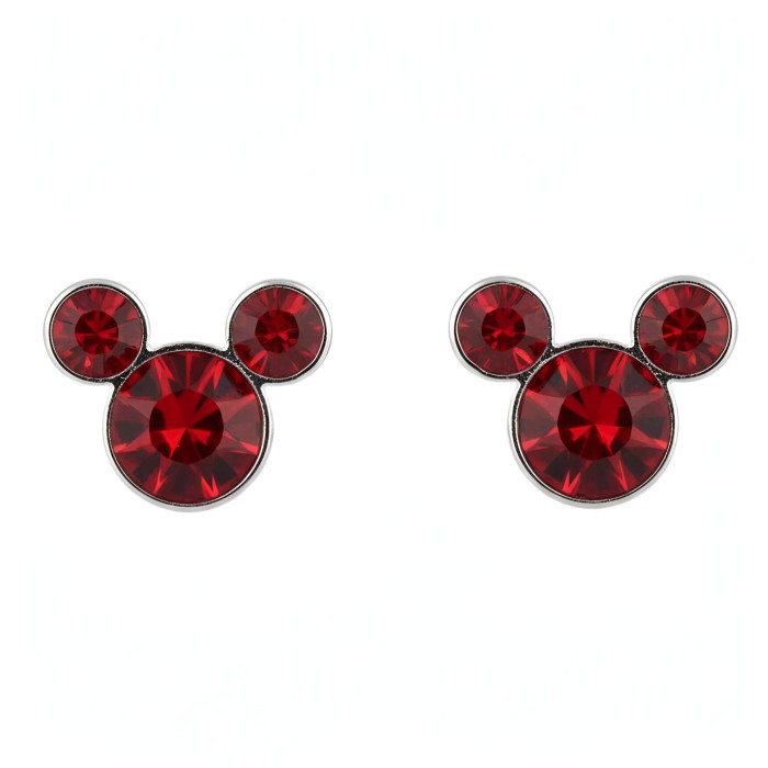 Boucles d’Oreilles Icône Mickey Rouge