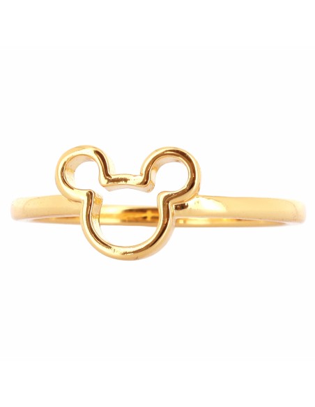 Bague Silhouette Mickey Dorée