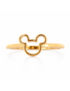 Bague Silhouette Mickey Dorée
