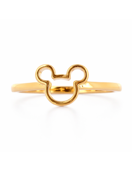Bague Silhouette Mickey Dorée