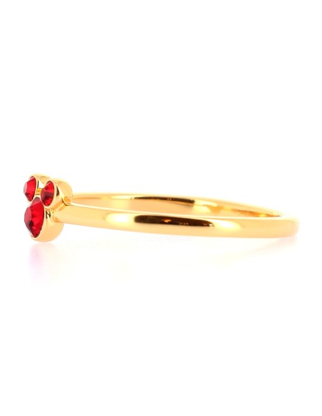 Bague Mickey Cristal Rouge