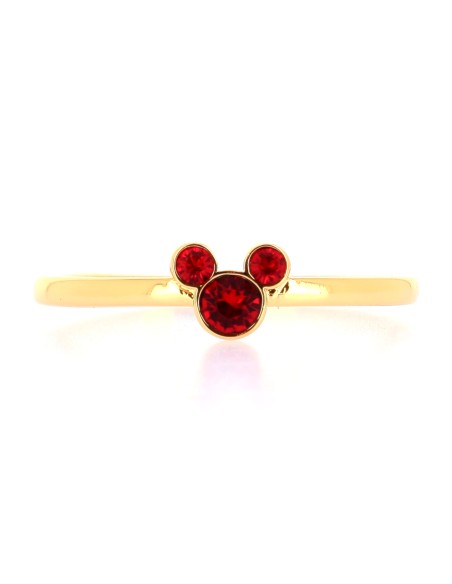 Mickey Red Crystal Ring