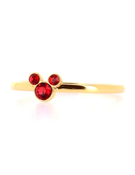 Bague Mickey Cristal Rouge