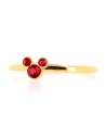 Bague Mickey Cristal Rouge
