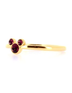 Bague Mickey Cristal Rose 2