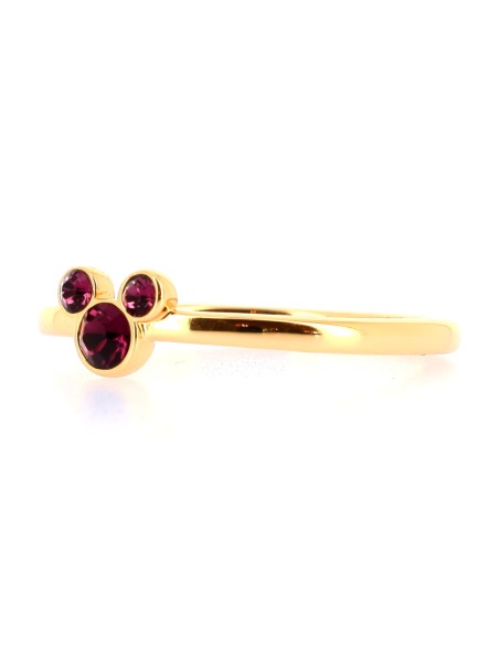 Bague Mickey Cristal Rose
